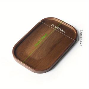 Plateau de rangement et de service ovale moderne, bord surélevé lisse, design facile à saisir, parfait pour les collations, le petit-déjeuner, la décoration et l'usage quotidien - Product Image 6