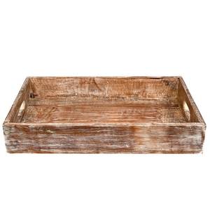 Plateau en bois massif vieilli, finition rustique, style farmhouse - Product Image 3