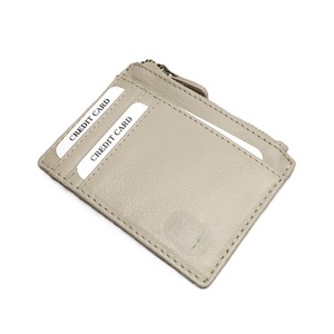 Tarjetero de Cuero Genuino para Tarjetas de Crédito, Débito, Identificación, Documentos, Tarjetas de Metro y Autobús, con Bolsillo para Monedas con Cierre y Protección RFID, Personalizable con Logotipo, Estilo Indio - Product Image 3
