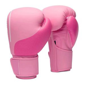 Gants de boxe MMA unisexes roses personnalisés en PU, ensemble d'entraînement à séchage rapide avec impression dessinée à la main et fermeture auto-agrippante pour la gym - Product Image 3