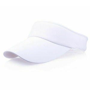 หมวกแก๊ปสีขาวแบบ unisex ปีกโค้ง ปรับขนาดได้ ป้องกันแสงแดดสำหรับกิจกรรมกลางแจ้ง ฤดูร้อน ระบายอากาศได้ดี เหมาะสำหรับวิ่งออกกำลังกาย - Product Image 1