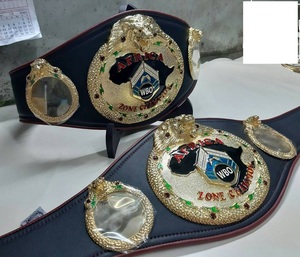 Ceinture de champion personnalisée avec sangle en cuir - Product Image 4