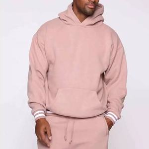 Sudaderas con capucha deportivas para correr de invierno personalizadas, conjuntos de pantalones de chándal, ropa de entrenamiento de algodón 100% sólida de lana, logotipo personalizado transpirable para hombres - Product Image 5