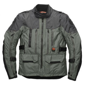 Men's Motorcycle <b>Jacket</b> Full Sleeve Windproof Polyester All Seasons Riding Gear - Product Image 1