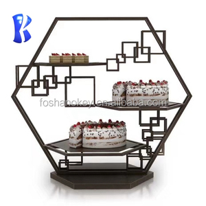 OKEY Fournitures de Restaurant – Présentoir Alimentaire de Luxe en Acier Inoxydable Argenté, Rehausseur de Buffet pour Événements et Fêtes - Product Image 3