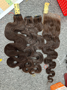 Perruque frontale 13*4 en cheveux vierges vietnamiens, densité 180%, closure 5x5, vente en gros d'usine, meilleur prix, haute qualité - Product Image 4