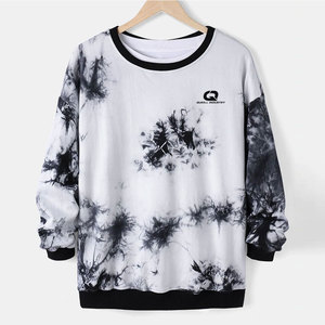 Sweat-shirt décontracté basique confortable pour l'hiver, 100% coton, tissu polaire lavé, écologique, respirant, offrant de la chaleur, tendance - Product Image 1