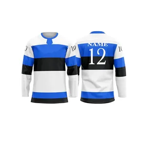 Camiseta de Hockey sobre Hielo de Alta Calidad, Camisetas Personalizadas para Equipos, Uniforme de Hockey Sublimado, Tejido Transpirable de Secado Rápido - Product Image 6