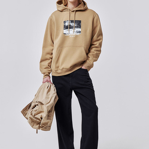 Sudaderas Cómodas de Forro Polar y Algodón para Hombre - Corte Holgado, Manga Larga, Detalle de Bolsillo, Estilo Casual, Temporada de Otoño - Product Image 1
