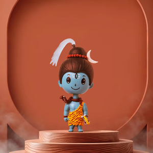 Divin Figurine Articulée Écologique du Dieu Shiva (Shiv Shankar) – Idole Spirituelle pour Tableau de Bord de Noël – Élégante Décoration pour Voiture, Bureau et Maison – Cadeau - Product Image 1