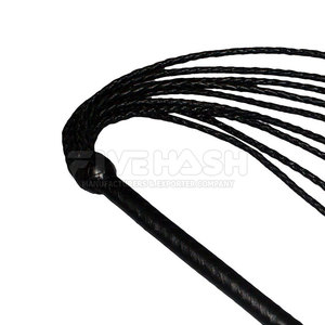 Leather <b>Flogger</b> With Soft Touch Straps And Solid Handle Design Offering Reliable Grip And Long Lasting Quality - Product Image 4