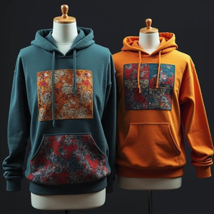 Sweat-shirt à capuche en coton imprimé pour homme, pull décontracté personnalisé - Product Image 4
