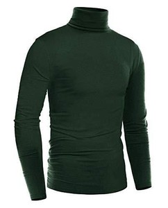 <b>Men's</b> Solid <b>Black</b> <b>Turtle</b> <b>Neck</b> Long Sleeve Pullover Sweater Breathable Knitted Spandex Polyester Autumn Wear - Product Image 5