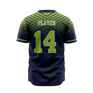 Uniformes de baseball respirants en polyester, design unique, logo personnalisé imprimé, fabrication en usine, service OEM de haute qualité pour la vente en ligne - Product Image 4