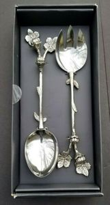 Juego de Cuchara y Tenedor con Diseño de Hoja Dorada, Cubiertos Elegantes de Metal, Aptos para Lavavajillas, para Bodas - Product Image 3