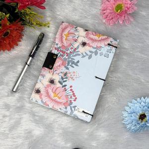 CRAFT HACKLE Agenda à feuilles mobiles floral artisanal, reliure cousue main, fermeture magnétique, organisateur/planificateur vintage à couverture rigide en PU - Product Image 3