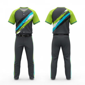 Uniforme de Béisbol para Equipos Adultos, 100% Poliéster Transpirable, Nombre del Equipo Personalizado, Servicio OEM, Uniforme de Softbol - Product Image 4