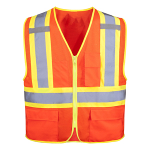 Vêtements de travail en plein air, gilet d'équipe personnalisé avec logo, gilet de sécurité routière à séchage rapide, vêtements en maille, gilet de sécurité fluorescent réfléchissant - Product Image 5