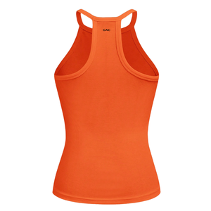 Womens Ribbed Racerback Tank <b>Top</b> Sleeveless Slim Fit Stretch Knit <b>Camisole</b> Casual Summer Soft Breathable Daily Wear Orange - Product Image 2