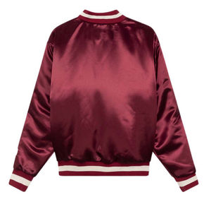 Satin Baseball Varsity Satin <b>Jacket</b> Low MOQ Varsity Satin <b>Jacket</b> Wholesale Full Customize Bomber <b>Jacket</b> - Product Image 2