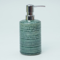 Distributeur de savon cylindrique en céramique, accessoire de salle de bain pour la maison et l'hôtel
