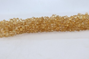 Best Quality Citrine Faceted Drop Shape Beads 4-5 MM, 16 Inch Strand For Jewelry Making - Product Image 6