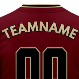 Camiseta de Béisbol Roja de Manga Corta con Botones, Uniforme de Equipo Personalizado, Camisa Deportiva Transpirable de Poliéster para Hombre - Product Image 6