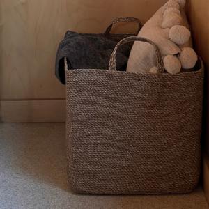 Juego de 2 cestas de mimbre cosidas con seguridad, cesta de almacenamiento hecha a mano, venta al por mayor, ecológica, hecha en Vietnam - Product Image 5