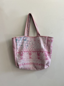 Luxury Kantha Tote Bag Women <b>Large</b> Capacity Shoulder Handbag Soft Quilted Fashion <b>Purse</b> Eco Friendly Summer Custom - Product Image 6