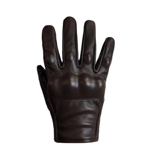 Gants de moto en cuir de mouton véritable marron, doigts entiers, unisexe, sangle de poignet réglable, prise en main confortable, extérieur, toutes saisons - Product Image 6