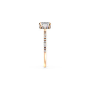 แหวนเพชรทรงโซลิแทร์ REYES ดีไซน์ใหม่ ทองคำแท้ 14K เพชร HPHT CVD ผลิตในห้องปฏิบัติการ ประดับด้วยวงแหวนรอบเพชรแบบซ่อน สำหรับผู้หญิง ของขวัญวันครบรอบที่สมบูรณ์แบบ - Product Image 4