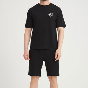 Ensemble de t-shirts et shorts fabriqués au Pakistan, qualité supérieure, différents designs, 100% coton, vêtements d'été pour hommes, ensembles de t-shirts et shorts - Product Image 1