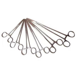 Pinces hémostatiques chirurgicales en acier inoxydable à pointe droite, porte-aiguille, pince médicale, ensemble d'instruments manuels pour usage hospitalier - Product Image 6