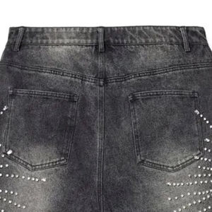 Shorts en jean décontractés pour hommes, respirants et durables, vente en gros, shorts en jean personnalisés pour l'été - Product Image 6