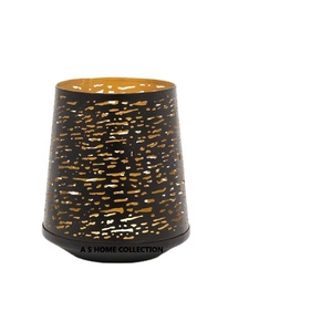 Bougies parfumées en métal de qualité supérieure, porte-bougies votives, récipients profonds pour la fabrication de bougies, pots à bougies finis en noir - Product Image 1
