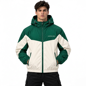 Veste coupe-vent personnalisée durable en polyester et coton, légère, streetwear, avec logo, vêtement d'extérieur décontracté et tendance - Product Image 3