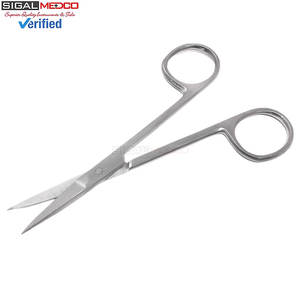 Tijeras de Precisión para Microdisecación Iris, Punta Fina, Rectas, de Acero Inoxidable, Instrumentos Quirúrgicos Manuales, Certificación CE - Product Image 3