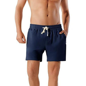 Pantalones Cortos Deportivos Vintage de Alta Calidad para Hombre, Diseño Personalizado, Ecológicos, Transpirables, de Lona, Casuales y para Gimnasio, con Patrón Liso Teñido - Product Image 5