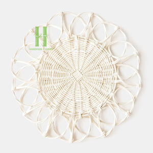 Eco Friendly Rattan Charger <b>Plate</b> Table Accessories <b>Mats</b> Pads Home Decoration Classic Style Wholesale Rattan 2026 From Vietnam - Product Image 2