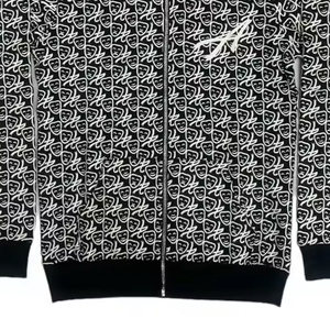 Sweats à capuche Asali pour hommes – Fournisseur en gros – Confortables et élégants avec fermeture éclair pour le quotidien – Imprimé « Laugh Cry » – Couleur noire – Sweats à capuche Asali pour hommes - Product Image 4
