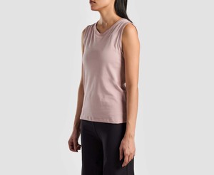 Camiseta Deportiva sin Mangas para Mujer, Transpirable, de Algodón y Poliéster, Ropa Deportiva, Hecha en Pakistán, para el Verano - Product Image 3