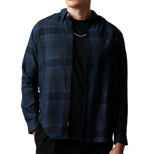 Camisa de Franela para Hombre, Estilo Lujoso, Superventas, Antiarrugas, Transpirable, Ecológica, de Alta Calidad, Precio Razonable, Mangas Largas - Product Image 1