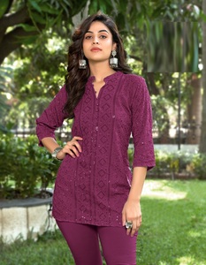 Women's Viscose Rayon Fully Sequence Work Casual Prom Graduation Kurta / Kurti - Product Image 1
