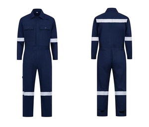 Overol de Trabajo 100% Algodón Personalizado, Resistente al Fuego, Ropa de Trabajo Ignífuga, Overoles de Seguridad de Alta Visibilidad, Ropa de Trabajo Retardante de Llama - Product Image 4