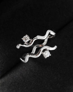 IGI/GIA Lab Grown Vintage 14K oro amarillo boda/anillo de compromiso corte redondo diamante Unisex perfecto aniversario y regalo de fiesta - Product Image 1