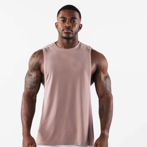 Men's Casual High Quality Sleeveless Black Tank Top Latest Design Breathable Knitted <b>Singlet</b> for Gym Use Wholesale - Product Image 1