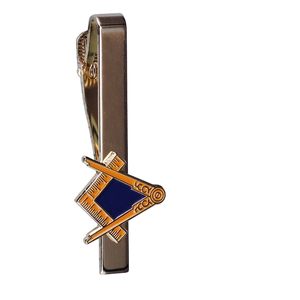 Gemelos y Pasadores de Corbata Masónicos, Masón, Maestro Masón, Diseño 3D en Color Dorado, Regalia de Alta Calidad, Marca Personalizada, Pasadores de Corbata Nuevos - Product Image 2