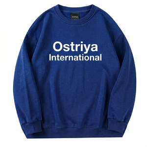 Sweat-shirt Ostriya Intl 2026 pour femme, col roulé, léger, respirant, en molleton 100% coton, brodé, à épaules tombantes - Product Image 2