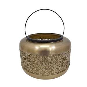 Lanterne en bois et métal pour la maison, les villas, éclairage de sol et de table, utilisation décorative, porte-bougie pour Halloween - Product Image 3