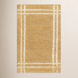Minimalistic design Scalloped <b>Runner</b> rug for Meditation made of 100% Natural Jute fibers Custom Area Rugs from India - Product Image 5